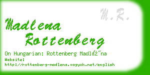 madlena rottenberg business card